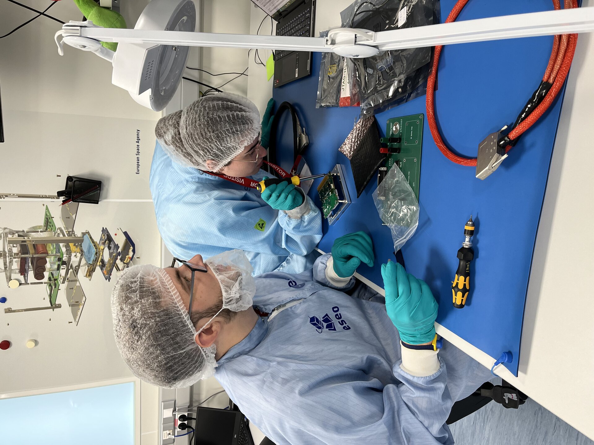 AcubeSAT communications test